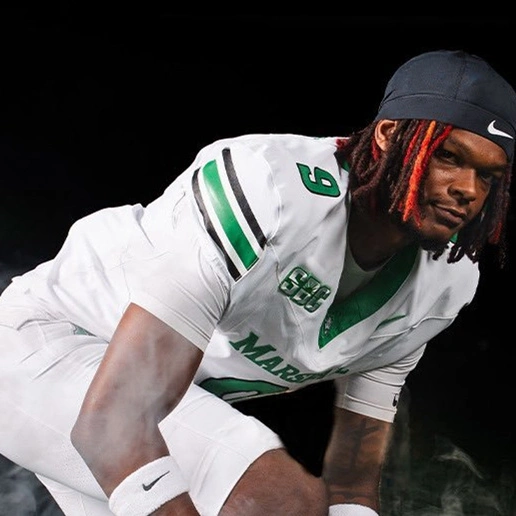 Marshall Thundering Herd #9 Javae Gilmore 2025 White Vapor F.U.S.E. Limited Football Jersey