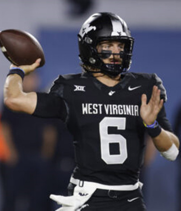 West Virginia Mountaineers #6 Max Brown 2025 BLACK ALTERNATE F.U.S.E. Limited Football Game Jersey