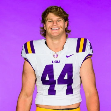 LSU Tigers #44 Jack Pyburn white F.U.S.E. Limited College Football Game Jersey