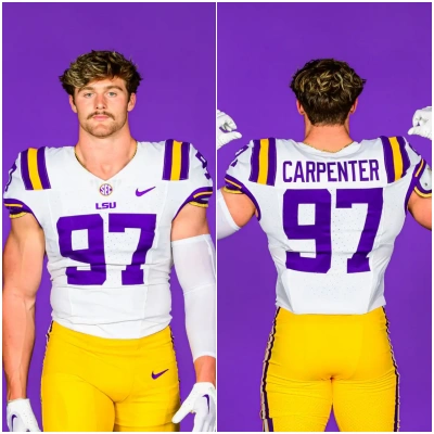 LSU Tigers #97 Dylan Carpenter white F.U.S.E. Limited College Football Game Jersey