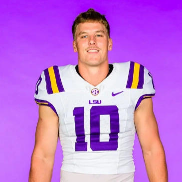 LSU Tigers #10 Bauer Sharp white F.U.S.E. Limited College Football Game Jersey