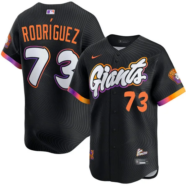 Mens San Francisco Giants #73 Randy Rodriguez Nike Anthracite 2025 City Connect 2.0 Limited Player Jersey