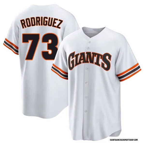 Mens San Francisco Giants #73 Randy Rodriguez Nike White Cooperstown Collection Jersey