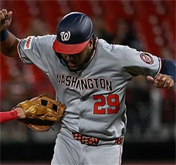 Men's Washington Nationals #29 James Wood Nike 2025 Road Gray Limited Jersey