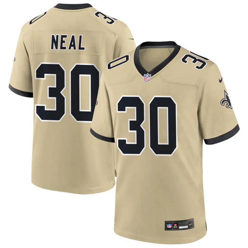 Youth New Orleans Saints #30 Devin Neal Nike Gold Gameday Golds Alternate F.U.S.E. Limited Jersey