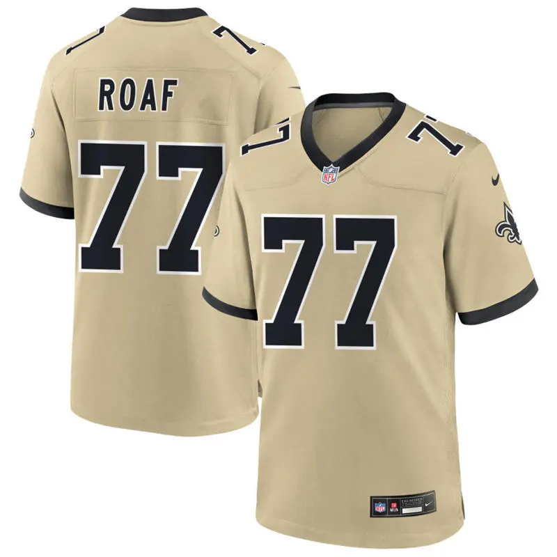 Youth New Orleans Saints Retired Player #77 Willie Roaf Nike Gold Gameday Golds Alternate F.U.S.E. Limited Jersey