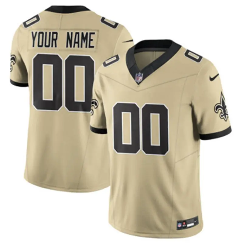 New Orleans Saints Custom Nike 2025 Gold Gameday Golds Alternate F.U.S.E. Limited Jersey