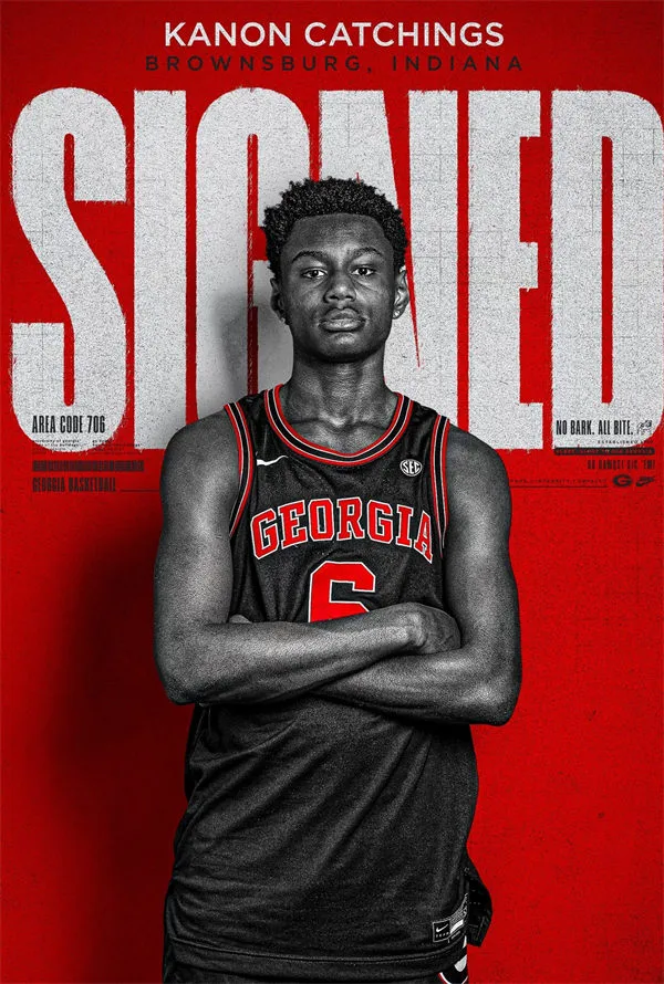 Georgia Bulldogs #6 Kanon Catchings Black College Basketball Game Jersey