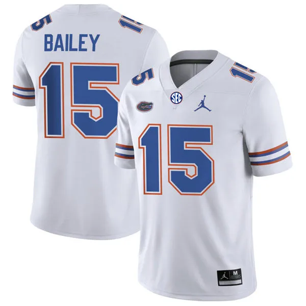 Florida Gators #15 Harrison Bailey White 2025 Football Game Jersey