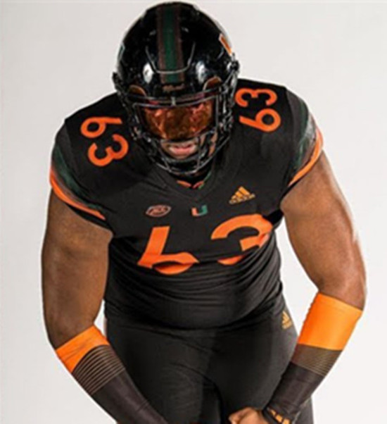 Miami Hurricanes #63 Samson Okunlola 2024 Black College Football Game Jersey