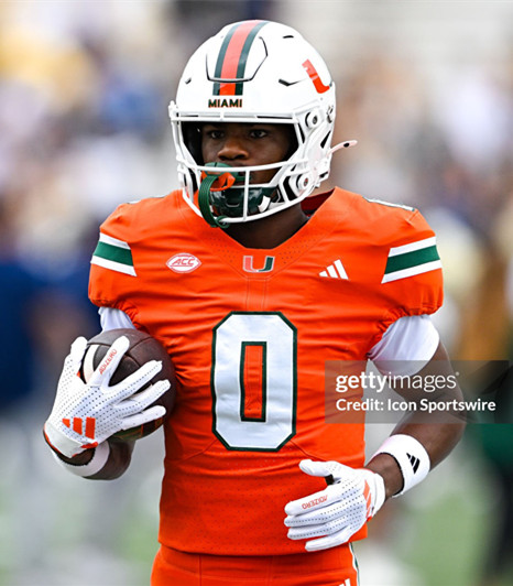 Miami Hurricanes #0 Joshisa Trader 2024 Orange College Football Game Jersey