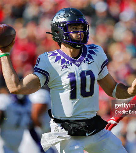 TCU Horned Frogs #10 Josh Hoover White College Football Game Jersey