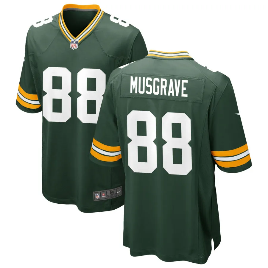 Mens Green Bay Packers #88 Luke Musgrave Nike Green F.U.S.E. Vapor Limited Jersey
