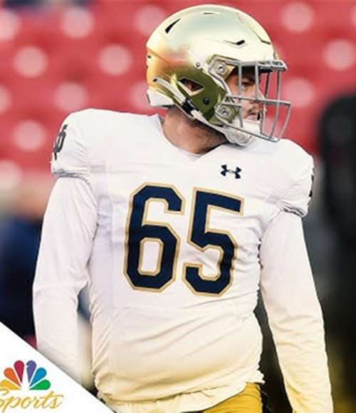 Notre Dame Fighting Irish #65 Will Black 2025 White College Football Game Jersey