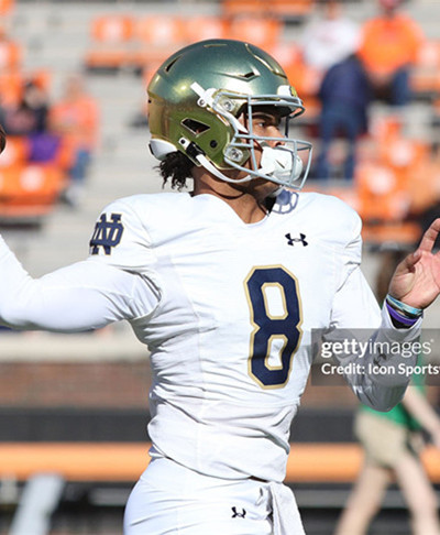 Notre Dame Fighting Irish #8 Kenny Minchey 2025 White College Football Game Jersey