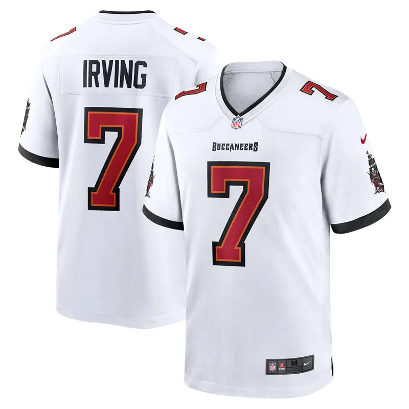 Mens Tampa Bay Buccaneers #7 Bucky Irving Nike Away White F.U.S.E. Vapor Limited Player Jersey