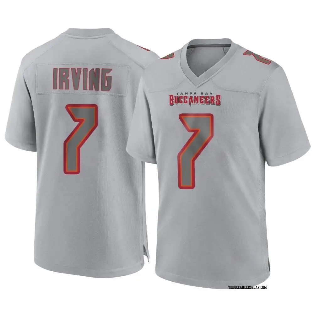 Mens Tampa Bay Buccaneers #7 Bucky Irving Gray Atmosphere Fashion Game Jersey