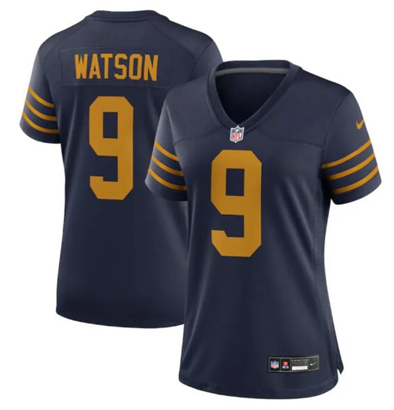 Womens Green Bay Packers #9 Christian Watson Nike Navy The 1923 Classic Game Jersey