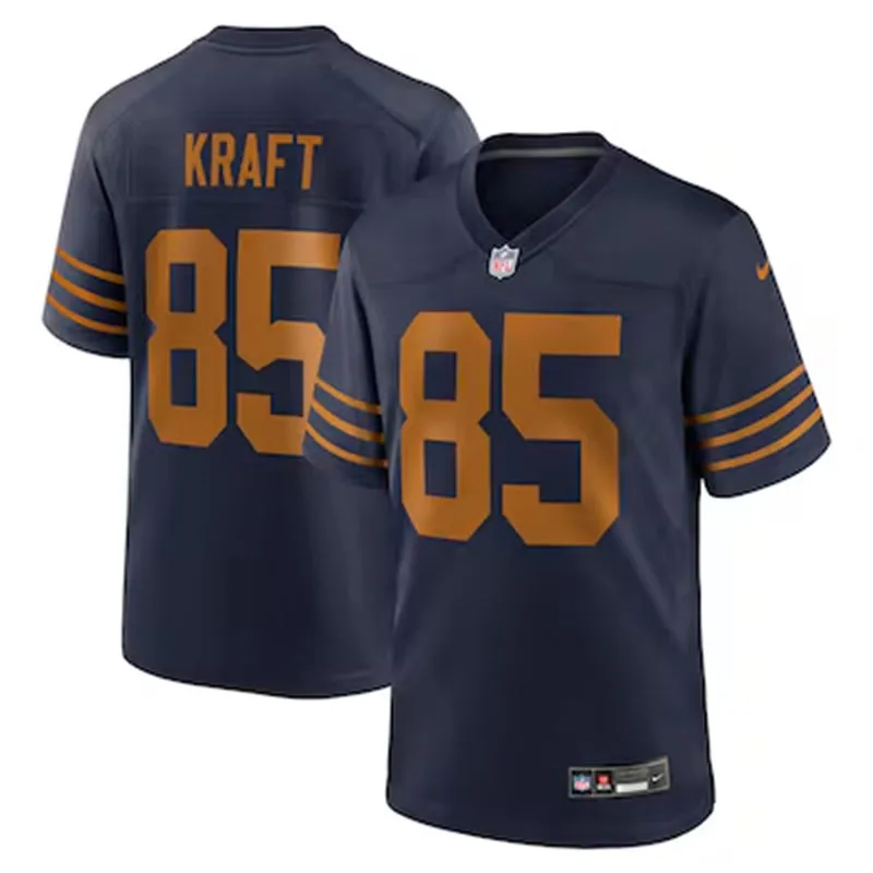 Youth Green Bay Packers #85 Tucker Kraft Nike Navy The 1923 Classic Game Jersey