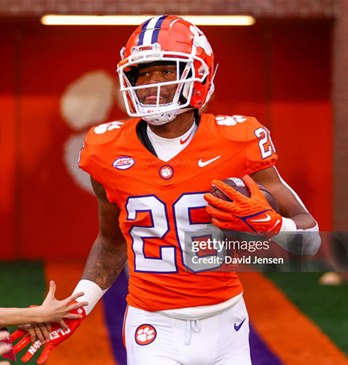 Clemson Tigers #26 Jay Haynes Orange College Football Game Jersey