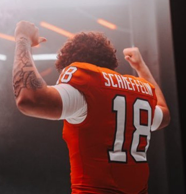 Clemson Tigers #18 Ian Schieffelin Orange College Football Game Jersey