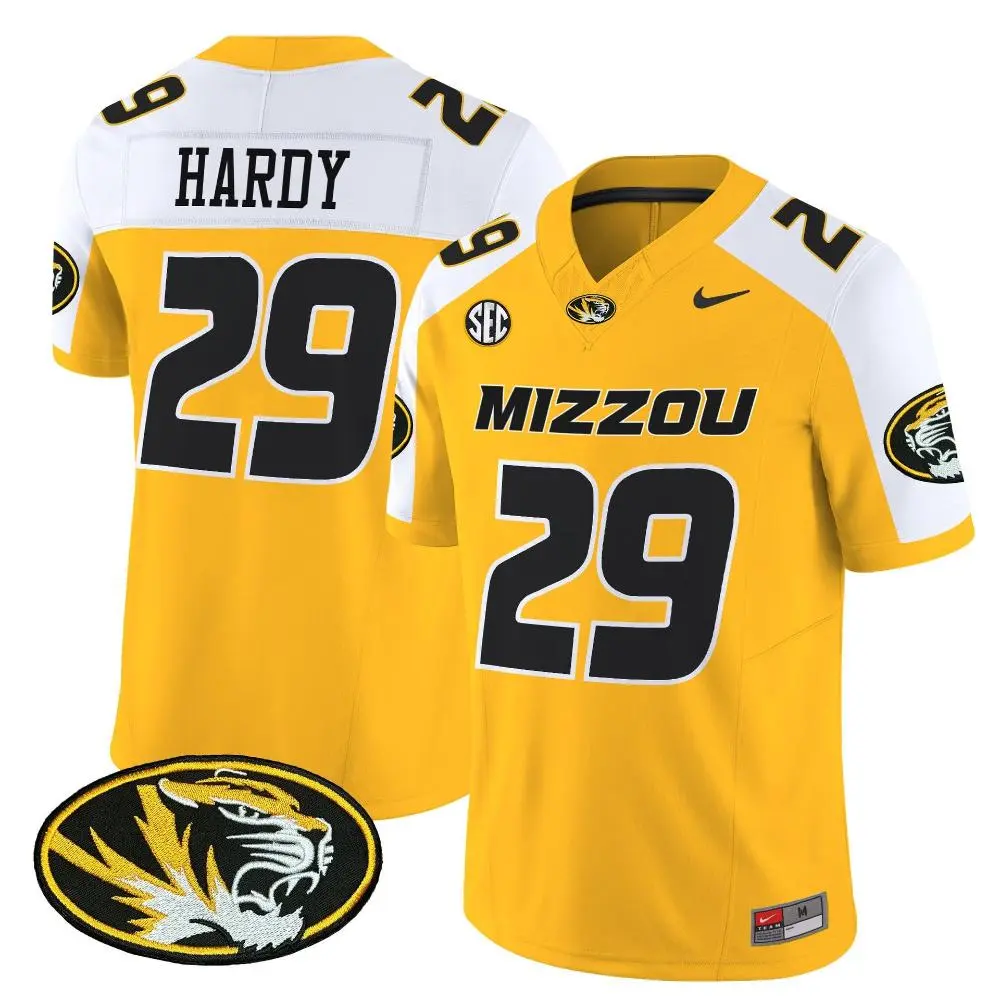 Missouri Tigers #29 Ahmad Hardy Gold White Football Gratitude F.U.S.E. Limited Jersey