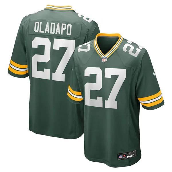 Mens Green Bay Packers #27 Kitan Oladapo Nike Green F.U.S.E. Vapor Limited Jersey