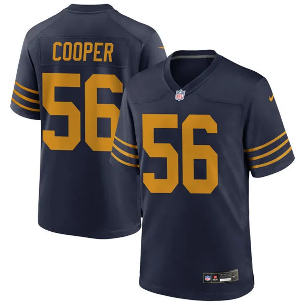 Mens Green Bay Packers #56 Edgerrin Cooper Nike Navy The 1923 Classic Game Jersey
