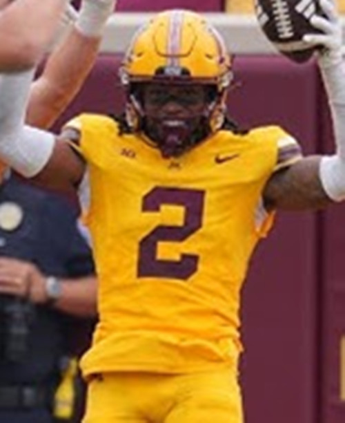 Minnesota Golden Gophers #2 A.J. Turner 2025 Gold Nike F.U.S.E. Liminted Football Game Jersey