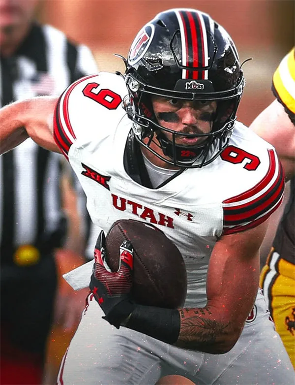 Utah Utes #9 Ryan Davis 2025 XII White College Football Game Jersey