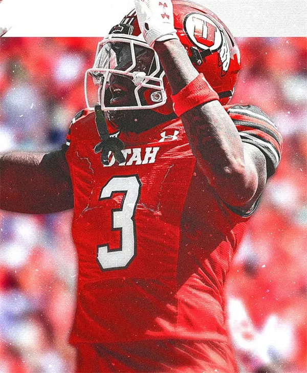 Utah Utes #3 Nate Johnson 2025 XII Red College Football Game Jersey