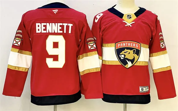 Youth Florida Panthers #9 Sam Bennett Fanatics Red Home Jersey