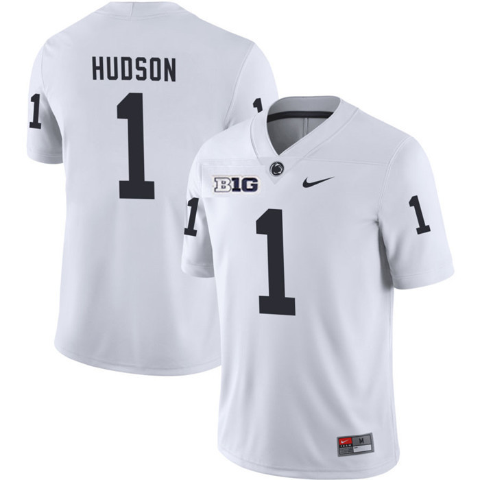 Penn State Nittany Lions #1 Kyron Hudson White With Name F.U.S.E. Limited College Football Game Jersey