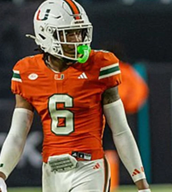 Miami Hurricanes #6 Xavier Lucas 2025 Orange Football Game Jersey