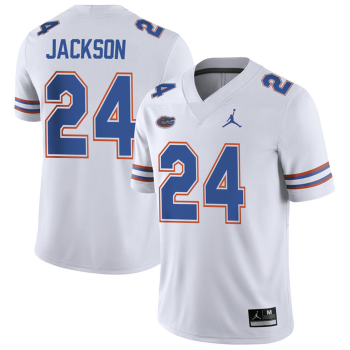 Florida Gators #24 Ja'Kobi Jackson White 2025 Football Game Jersey