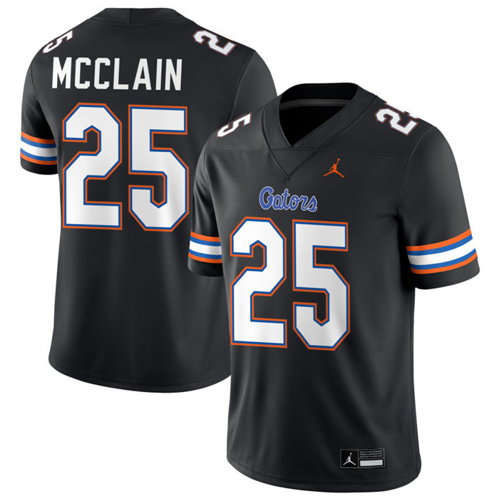 Florida Gators #25 Cormani McClain Black 2025 Football Game Jersey