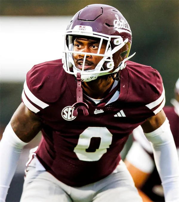 Mississippi State Bulldogs #0 Brenen Thompson 2025 Maroon Football Game Jersey