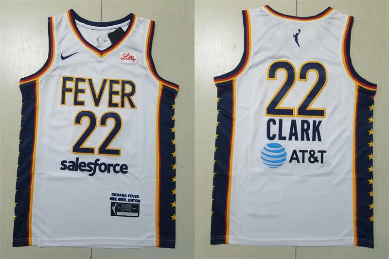 Mens Indiana Fever #22 Caitlin Clark White Edition Jersey