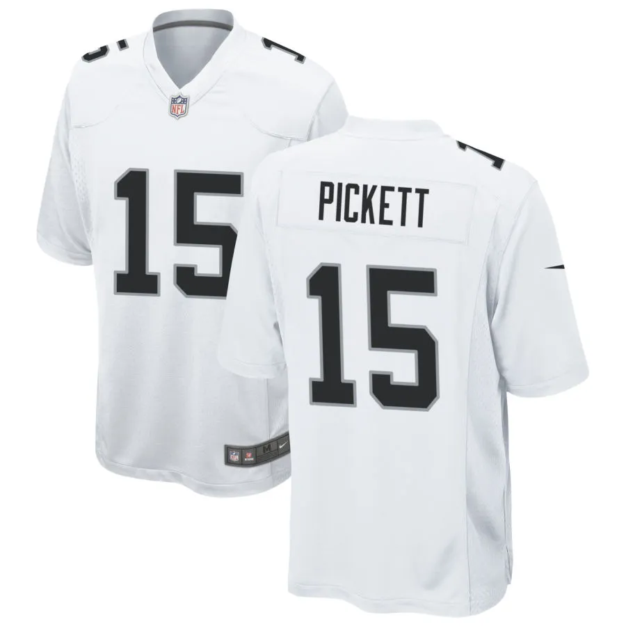 Youth Las Vegas Raiders #15 Kenny Pickett Nike White Limited Player Jersey
