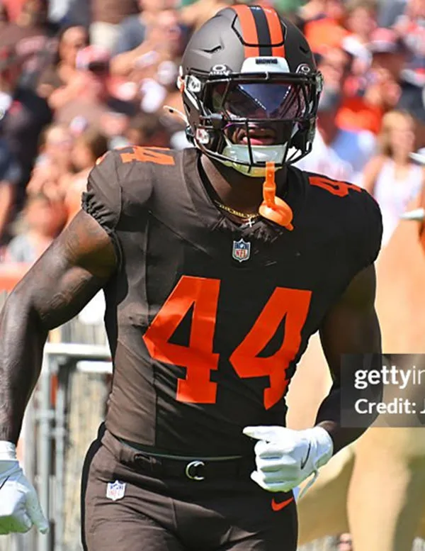 Mens Cleveland Browns #44 Harold Fannin Jr. Nike Brown Alternate Vapor F.U.S.E. Limited Player Jersey