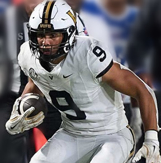 Vanderbilt Commodores #9 Eli Stowers White Black Football Jersey