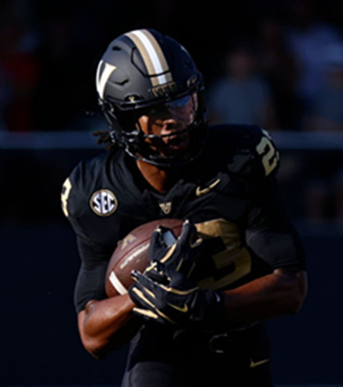 Vanderbilt Commodores #28 Sedrick Alexander Black Gold Football Jersey