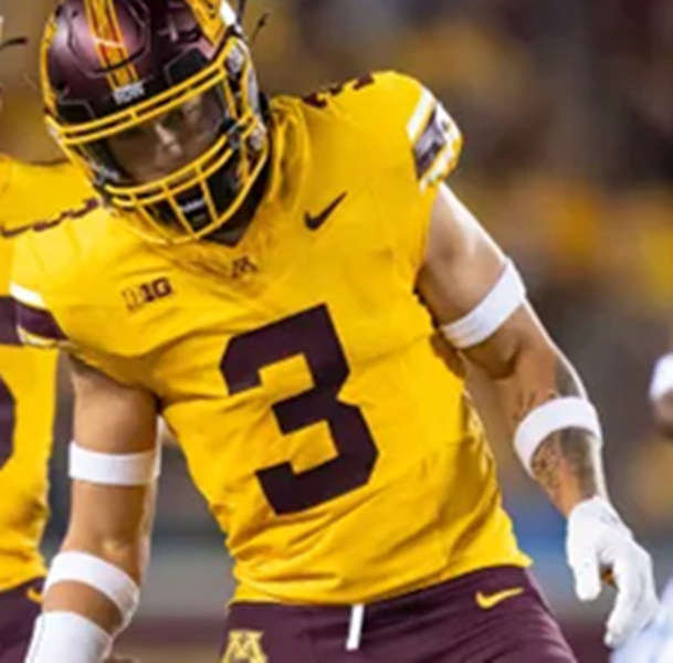 Minnesota Golden Gophers #7 Fame Ijeboi  2025 Gold Nike F.U.S.E. limited College Football Game Jersey