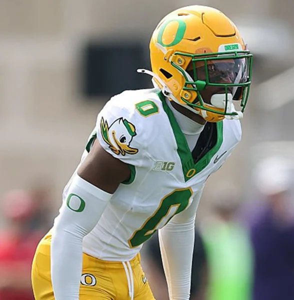 Oregon Ducks #0 Daylen Austin White Retro College Football Game Jersey