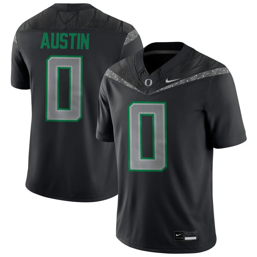 Oregon Ducks #0 Daylen Austin Black GENERATION O FLY ERA F.U.S.E. Limmited Football Game Jersey