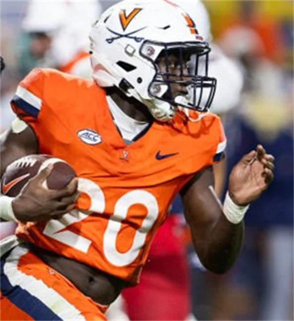 Virginia Cavaliers #20 Xavier Brown Orange 2025 Football Game Jersey