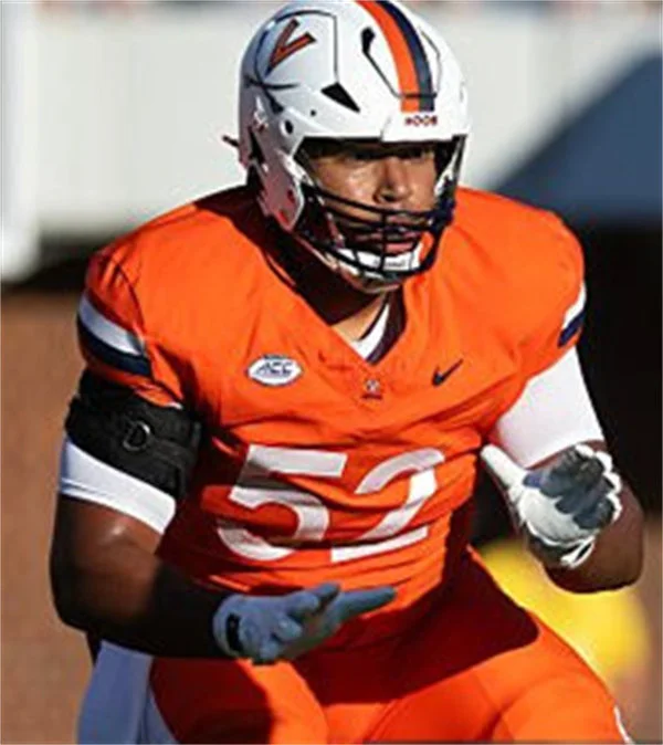 Virginia Cavaliers #52 McKale Boley Orange 2025 Football Game Jersey