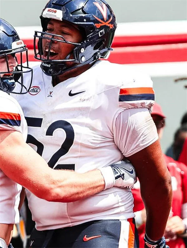 Virginia Cavaliers #52 McKale Boley White 2025 Football Game Jersey