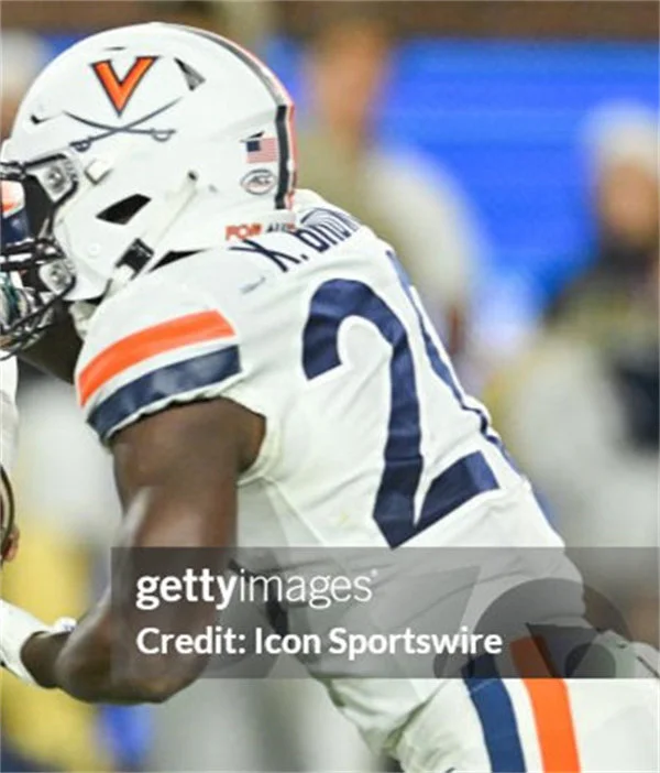 Virginia Cavaliers #20 Xavier Brown White 2025 Football Game Jersey