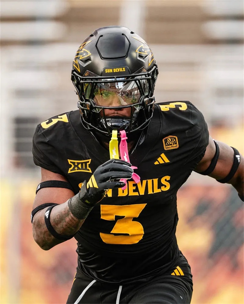 Arizona State Sun Devils #3 Raleek Brown 2025 XII Black Sun Devils Football Game Jersey